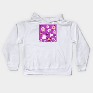 My garden full of flowers, Flower patterns Kids Hoodie